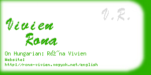 vivien rona business card